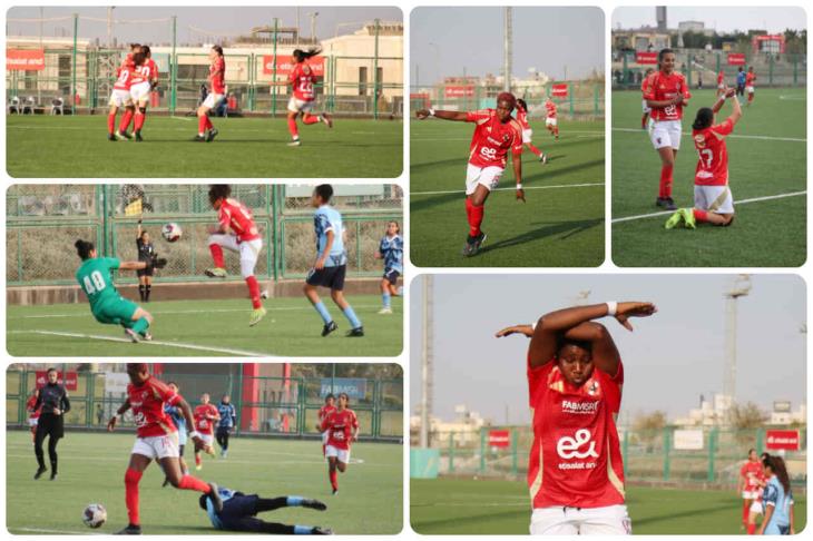 "هاتريك بيبو في 6-1 واحتفال على طريقة رونالدو".. لقطات من اكتساح الأهلي لبيراميدز (صور)