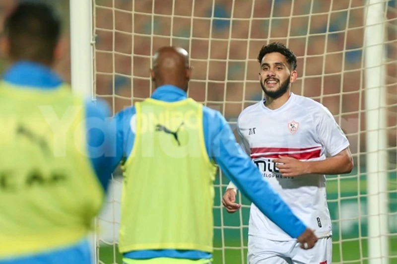 حسام أشرف: جماهير الزمالك تدعمنا حتى في الأوقات الصعبة.. وأهدي الثنائية لجروس