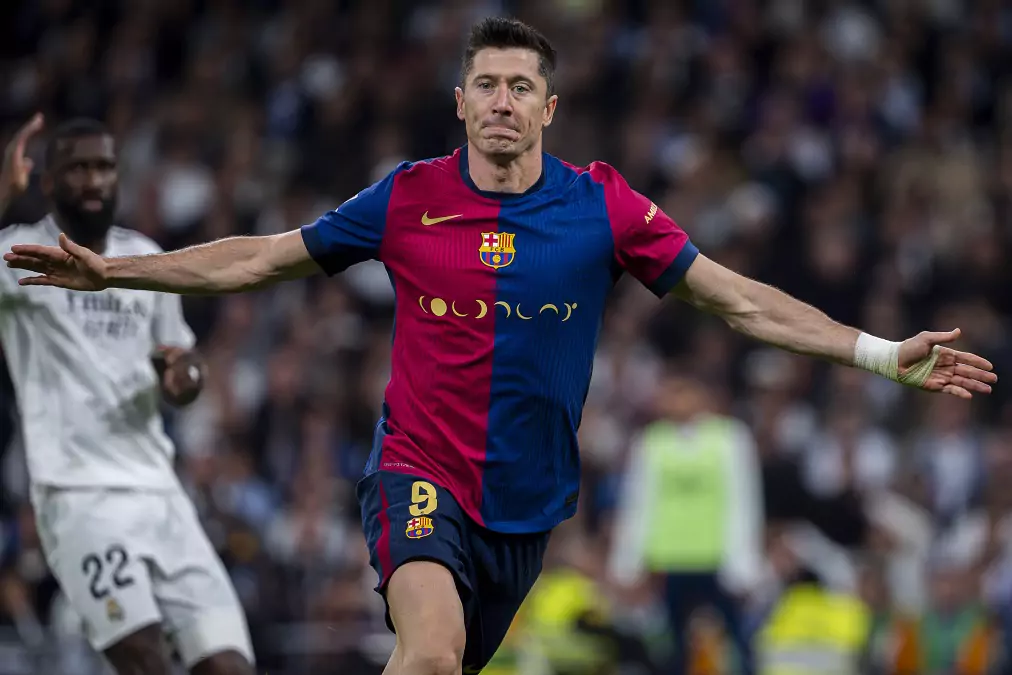 عدد أهداف ليفاندوفسكي ضد ريال مدريد