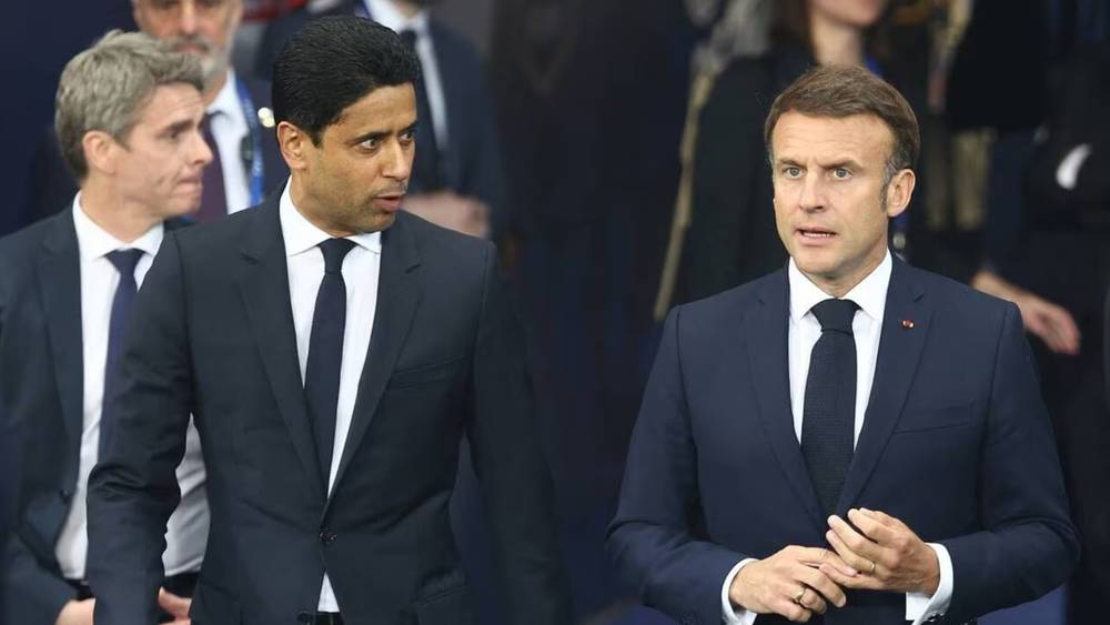 ناصر الخليفي والرئيس ماكرون