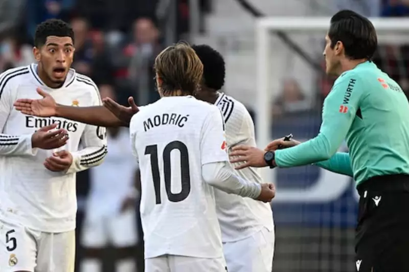 ماركا: ريال مدريد يشعر بغضب شديد من أداء التحكيم.. وخطوة ضد طرد بيلينجهام