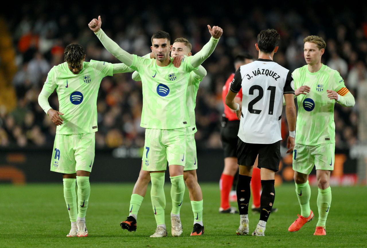 نتيجة مباراة برشلونة ضد فالنسيا في كأس ملك إسبانيا.. خماسية قاسية بطلها توريس