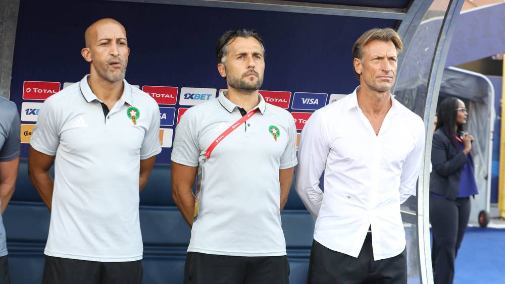 مصطفى حجي رفقة هيرفي رونار