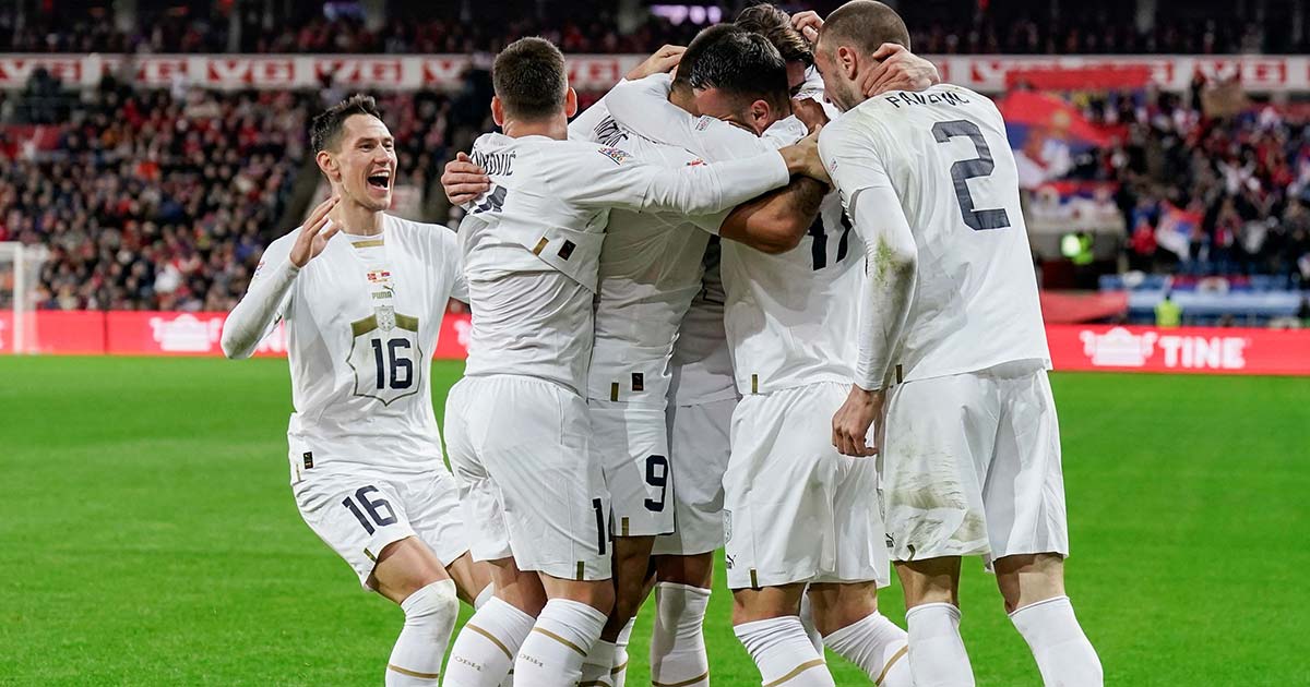 صربيا تصدم النرويج في أوسلو وتتأهل إلى المستوى الأول بدوري الامم الاوروبية