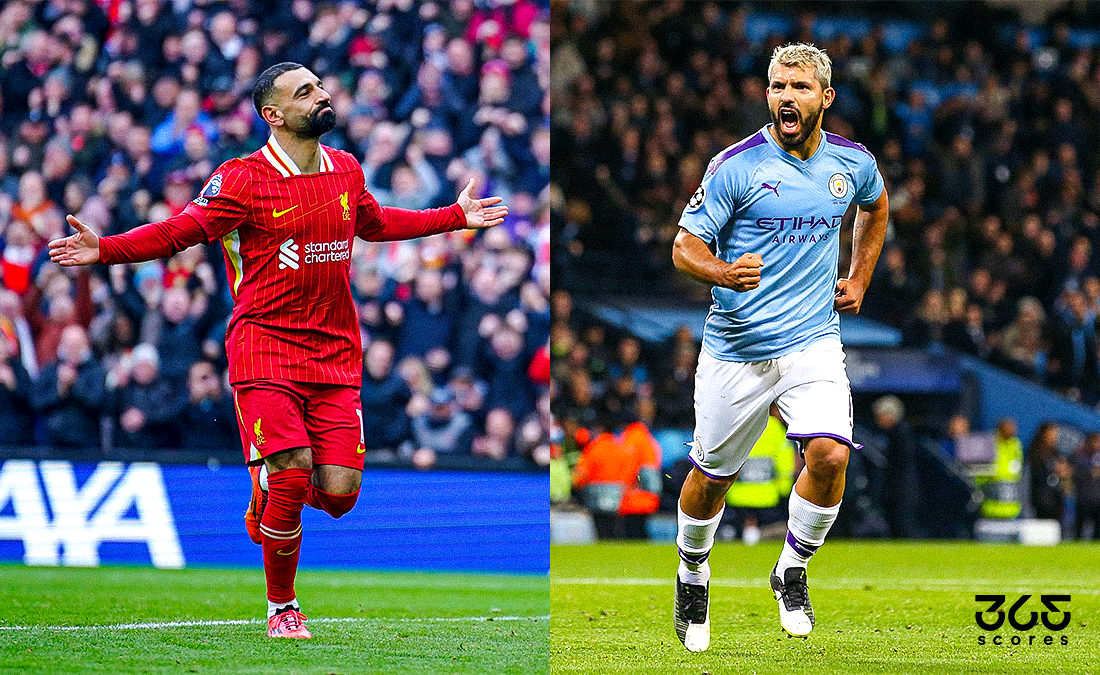 محمد صلاح يُسقط أجويرو من عرش الأفضلية في الدوري الإنجليزي