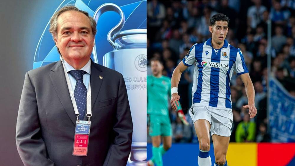 نايف أكرد وخوكين أبيرباي رئيس ريال سوسيداد