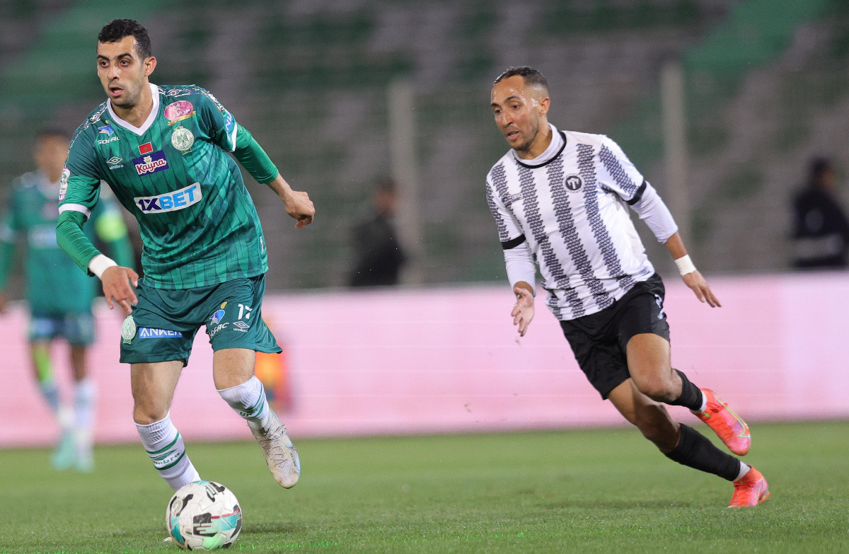 نتيجة مباراة الرجاء ضد الاتحاد الإسلامي الوجدي – البطل يُودع كأس العرش