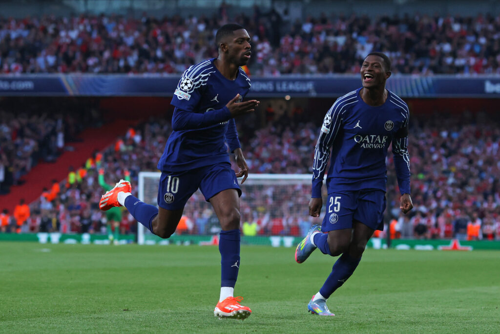 سلاح باريس الأهم – موقف ديمبيلي من المشاركة ضد أرسنال