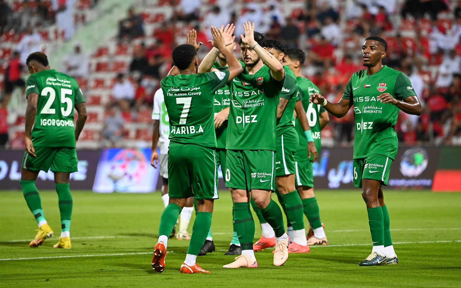 نتيجة مباراة شباب الأهلي ضد دبا الحصن في الجولة 25 بالدوري الإماراتي 2024-2025