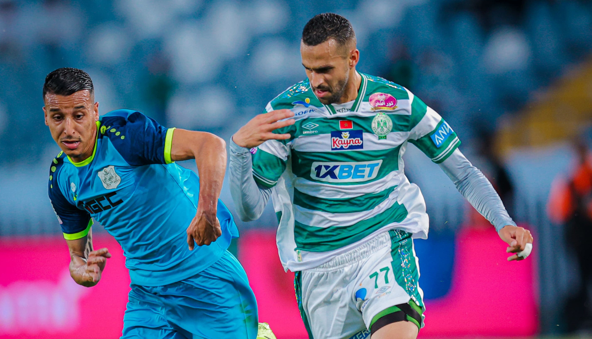 نتيجة مباراة الرجاء ضد الدفاع الحسني الجديدي.. فوز أخضر بدون فائدة