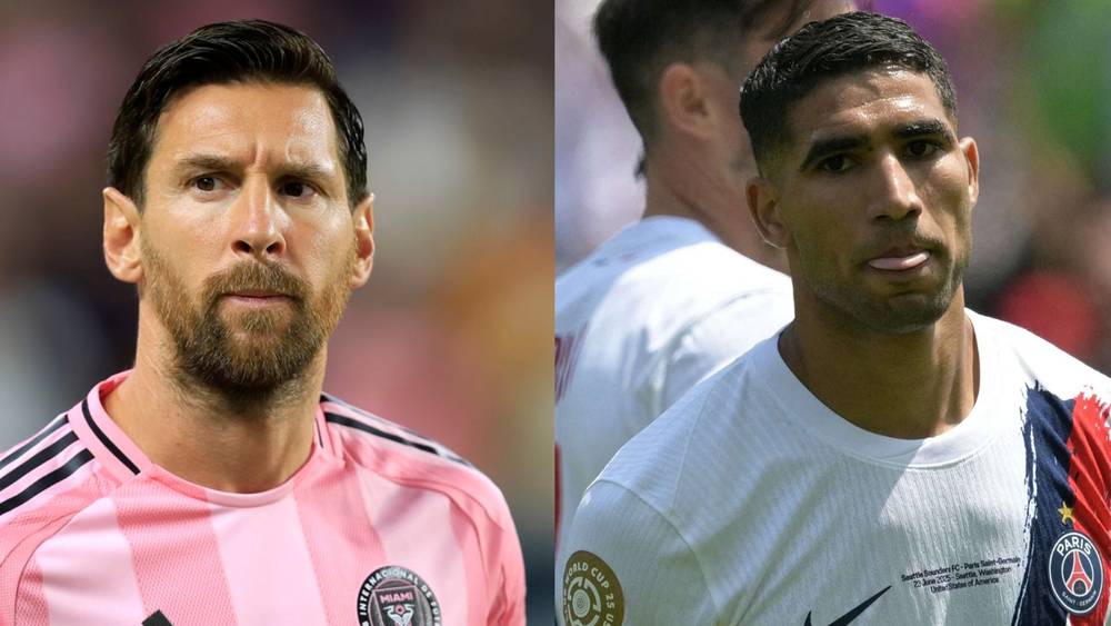 أشرف حكيمي وميسي