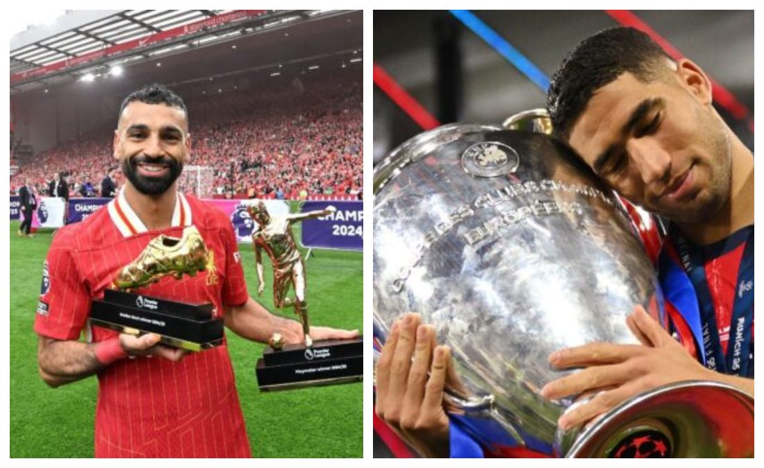 محمد صلاح في مأزق.. هل  يخطف حكيمي الكرة الذهبية الإفريقية؟